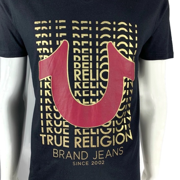 TRUE RELIGION Logo Repeat Men’s Tee - Picture 3 of 6